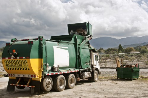 Team of experts handling garden waste removal