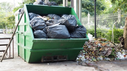 Eco-friendly waste removal trucks available in Maida Vale