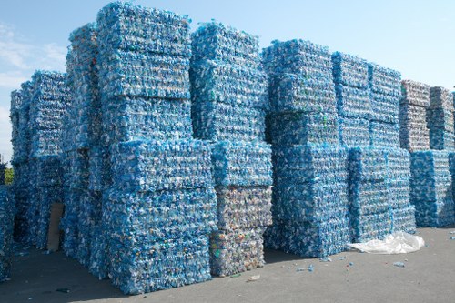 Professionals handling construction debris for waste removal